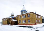 Храм во имя Казанской иконы Пресвятой Богородицы в Кировске (ныне — женский монастырь) Фото Л. Федосеева 