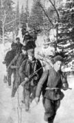 В походе отряд «Большевик Заполярья» Из кн.: Костры партизанские 