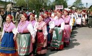 Хор на фестивале в с. Умба. 1993 Из фондов Областного дома народного творчества 