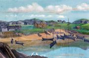 Финская колония Ура-Губа Художник С. Локко. Источник: russkij-sever.livejournal.com 
