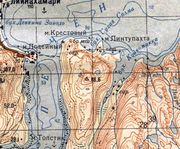 Губа Лиинахамари с мысом Крестовым