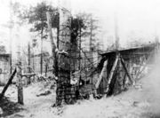 Лагерь советских военнопленных в окрестностях пос. Колосйоки. 1943. Из фондов Печенгского краеведческого музея 