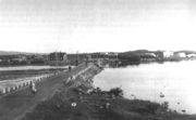 Дамба. Конец 1930-х гг. Из кн.: Turjanmeren Maa: Petsamon historia 