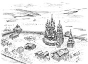«Кольский острог» Худ. В. Бубенцов. 2003 г. 