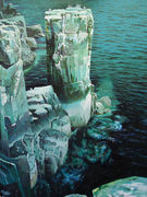 «Скалы». Х., м., 74×98. 1998