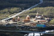 Строительство нового комплекса Верхнего Трифонов Печенгского монастыря. 2012 Фото М. Борисенко. Архив ПЦД 