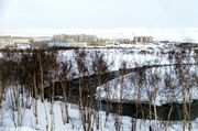 Река Колосйоки. На заднем плане южный микрорайон пос. Никель. Архив В. А. Мацак 