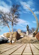 Поселок Сафоново. Памятник авиаторам-североморцам Фото Л. Федосеева 