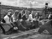 В Варзуге с народным хором. 1961 Архив семьи Балашова. «Мурманский вестник» 
