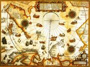 В. Баренц. Карта Севера (1598) Рейксмузеум, Амстердам. Из кн.: Старков В. Ф. — Очерки истории освоения Арктики. Том 2 