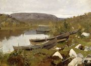 Ручей святого Трифона в Печенге. 1894 Худ. К. Коровин. ГТГ 
