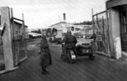Главный вход на заводскую территорию. Пос. Колосйоки. Ок. 1944 Архив E.Autere 