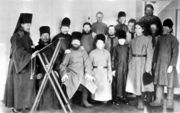 На занятиях в монастырской школе. Трифонов Печенгский монастырь